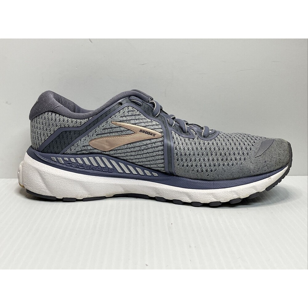 Brooks Womens Adrenaline GTS 20 Gray Running Shoes Sneaker Size 8 B - Picture 10 of 11